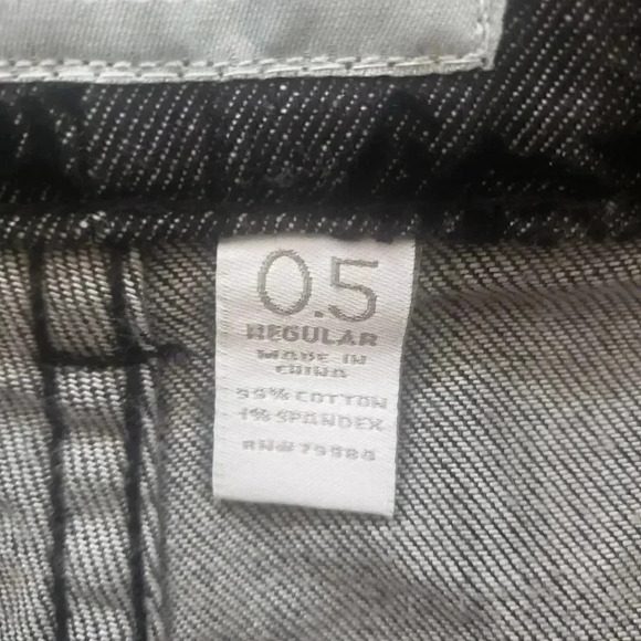 Chico's Black Jeans w/Velvet Rose Pattern - Picture 5 of 7